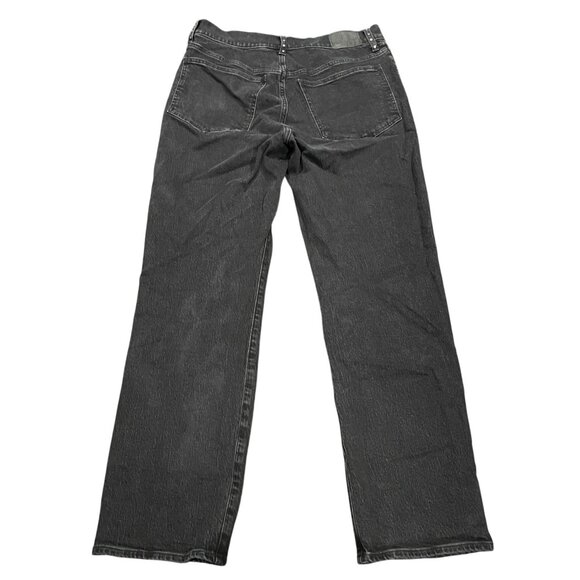 Madewell Sz 30 Curvy '90s Straight Jean High Rise Black Studded NM273 - Picture 2 of 8